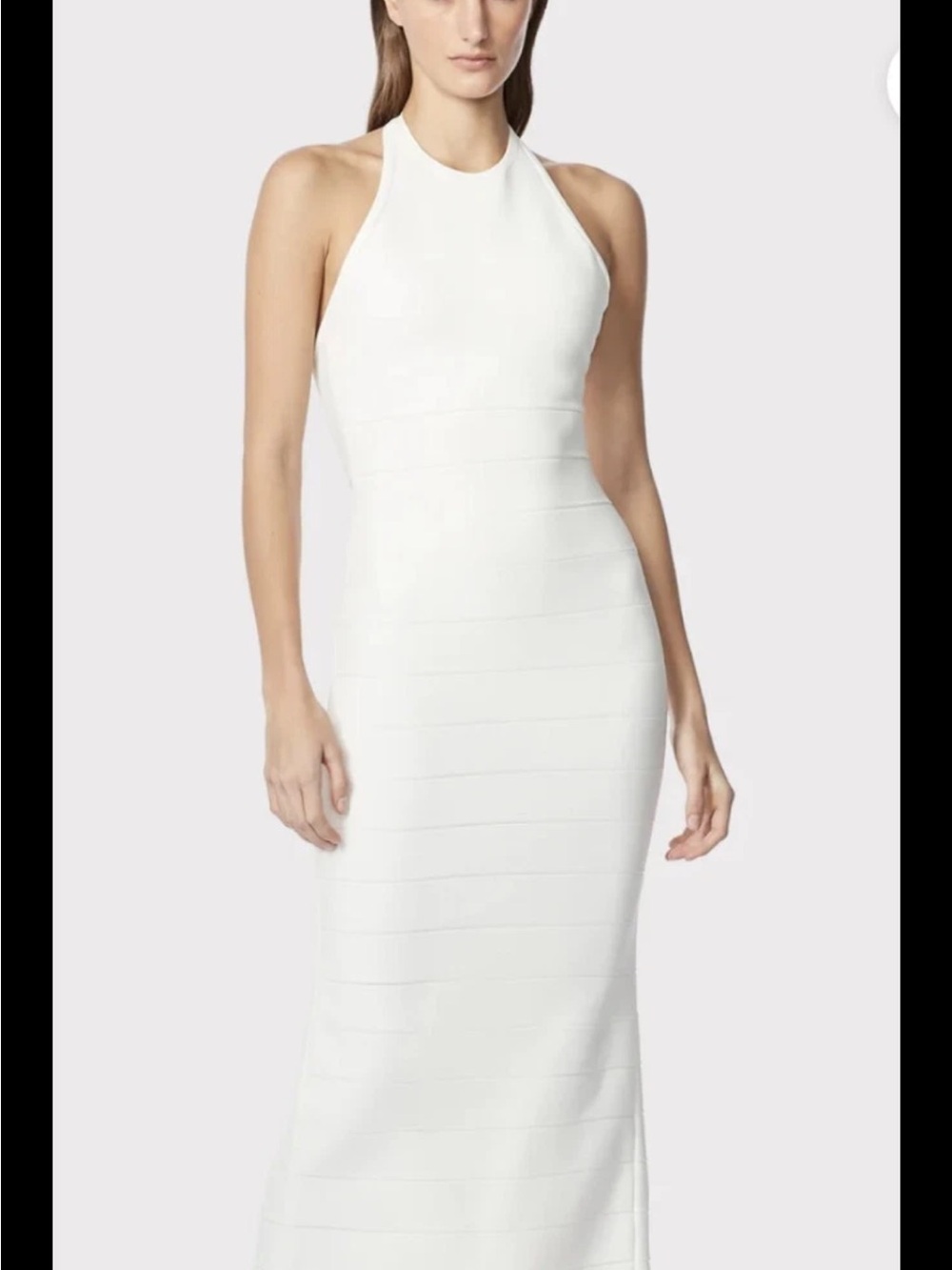 Herve Leger Icon Bandage Halter Gown